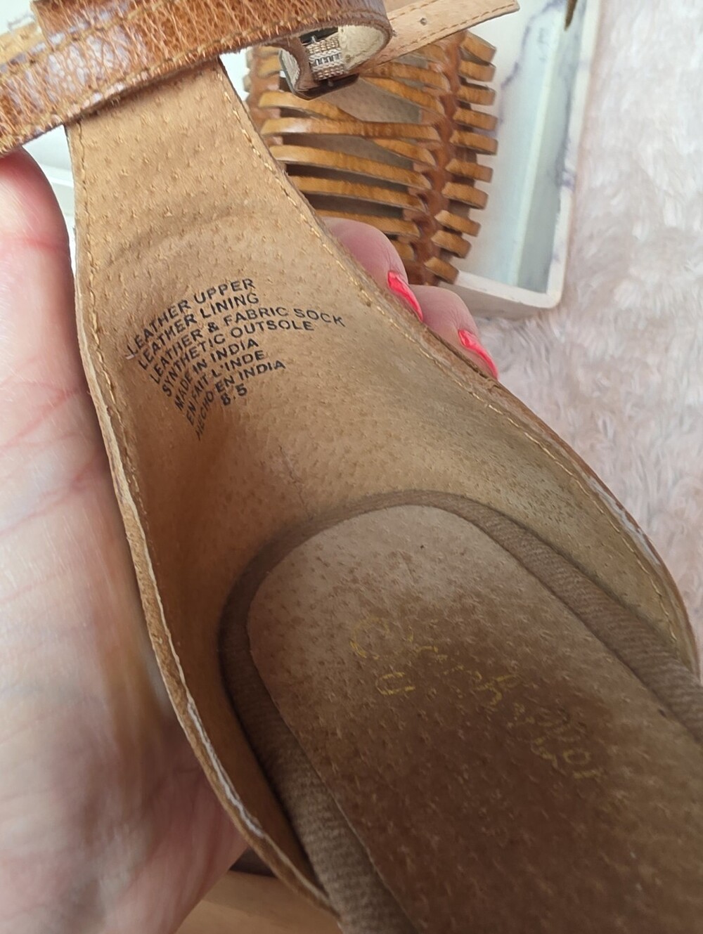SEYCHELLES Trinket Brown Woven Huarache Leather Sandals Boho Hippie Size 8.5 - Picture 9 of 11